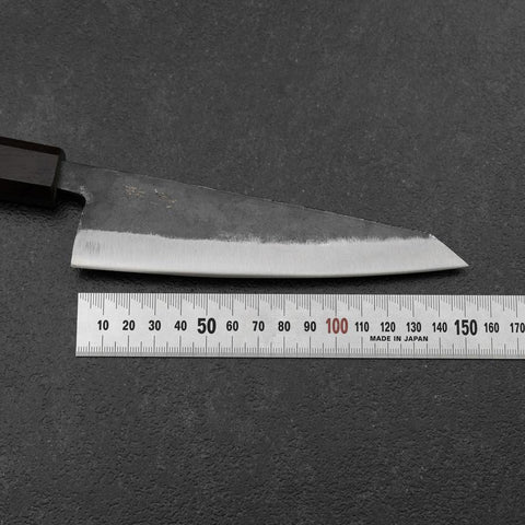 Honesuki Blue Steel #2 Kurouchi Ebenholz Griff 150mm-[Musashi]-[Japan-Küchenmesser]