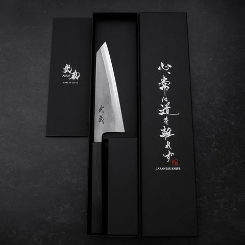 Honesuki SKD11 Nashiji Ebony Handle 150mm (5.9”)-[Musashi]-[Japan-Küchenmesser]