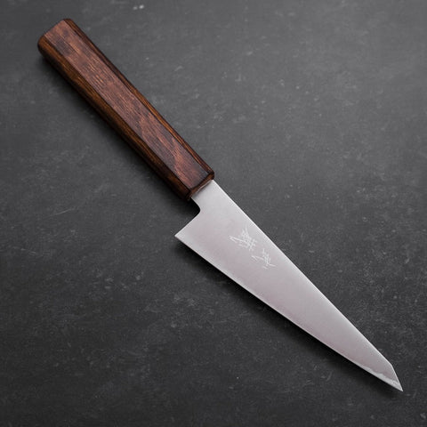 Honesuki Stainless Clad Blue Super Polished Sumi Urushi Handle 150mm (5.9”)-[Musashi]-[Japan-Küchenmesser]