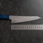 Honesuki VG-10 Tsuchime Damascus Blue Birch Handle 150mm (5.9”)-[Musashi]-[Japan-Küchenmesser]