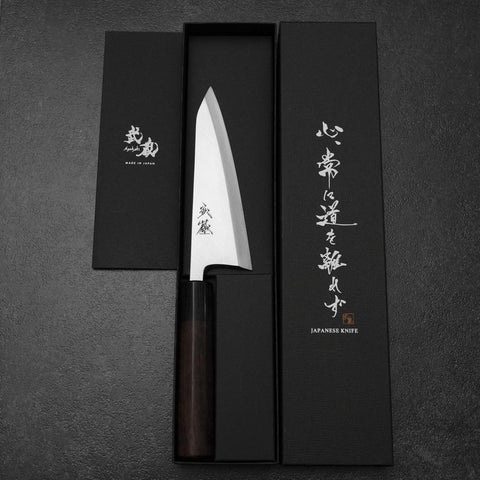 Honesuki White Steel #2 Kasumi Rosenholz Griff 150mm-[Musashi]-[Japan-Küchenmesser]