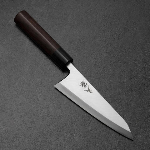 Honesuki White Steel #2 Kasumi Rosenholz Griff 150mm-[Musashi]-[Japan-Küchenmesser]