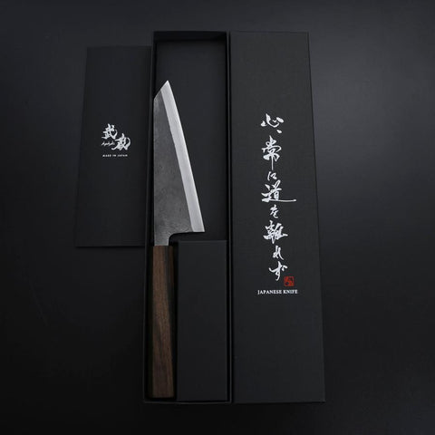 Honesuki White Steel #2 Kurouchi Nashiji Eschenholz Griff 150mm-[Musashi]-[Japan-Küchenmesser]