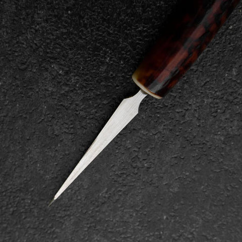 Ice Pick AUS-8 Hirschgeweih Griff 58mm mit Scheide aus Karinholz-[Musashi]-[Japan-Küchenmesser]