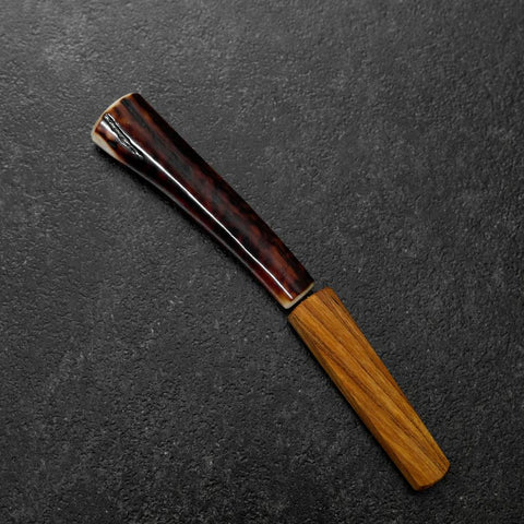 Ice Pick AUS-8 Hirschgeweih Griff 58mm mit Scheide aus Karinholz-[Musashi]-[Japan-Küchenmesser]