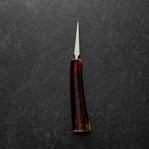 Ice Pick AUS-8 Hirschgeweih Griff 58mm mit Scheide aus Karinholz-[Musashi]-[Japan-Küchenmesser]