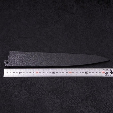 Ishime Saya Scheide Schwarz für Sujihiki mit Pin, 270mm-[Musashi]-[Japan-Küchenmesser]