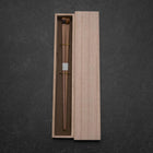 Kagoshima Bambus Braune Essstäbchen 230mm mit Paulownia-Holzbox-[Musashi]-[Japan-Küchenmesser]
