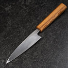 Kaisaki White Steel #2 Kurouchi Oak Handle 120mm (4.7”)-[Musashi]-[Japanese-Kitchen-Knives]