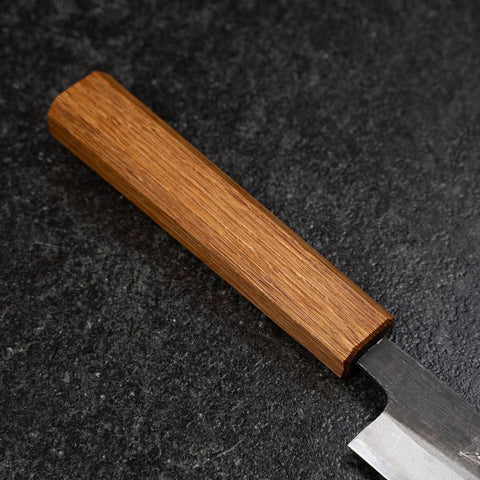 Kaisaki White Steel #2 Kurouchi Oak Handle 120mm (4.7”)-[Musashi]-[Japanese-Kitchen-Knives]