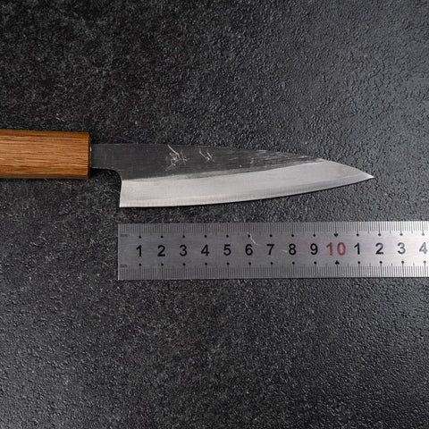 Kaisaki White Steel #2 Kurouchi Oak Handle 120mm (4.7”)-[Musashi]-[Japanese-Kitchen-Knives]