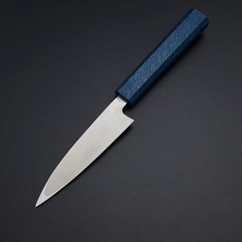 Kaisaki VG-10 Nashiji Blauer Urushi Griff 120mm-[Musashi]-[Japan-Küchenmesser]