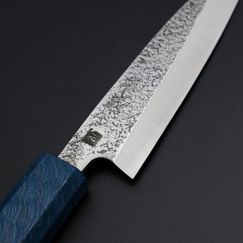 Kaisaki VG-10 Nashiji Blauer Urushi Griff 120mm-[Musashi]-[Japan-Küchenmesser]