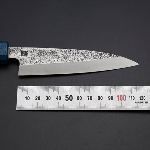 Kaisaki VG-10 Nashiji Blauer Urushi Griff 120mm-[Musashi]-[Japan-Küchenmesser]