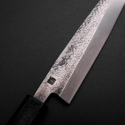 Kaisaki VG-10 Nashiji Schwarzer Urushi Griff 150mm-[Musashi]-[Japan-Küchenmesser]
