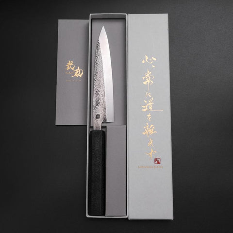 Kaisaki VG-10 Nashiji Schwarzer Urushi Griff 150mm-[Musashi]-[Japan-Küchenmesser]