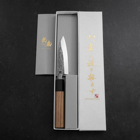 Kaisaki VG-10 Nashiji Walnut Handle 105mm (4.1”)-[Musashi]-[Japan-Küchenmesser]