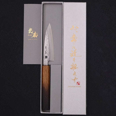 Kaisaki VG-10, Nashiji Yaki Urushi Griff, 105mm-[Musashi]-[Japan-Küchenmesser]