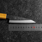 Kaisaki White Steel #2 Kurouchi Eichenholz Griff 105mm-[Musashi]-[Japan-Küchenmesser]