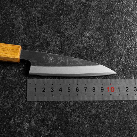 Kaisaki White Steel #2 Kurouchi Eichenholz Griff 105mm-[Musashi]-[Japan-Küchenmesser]