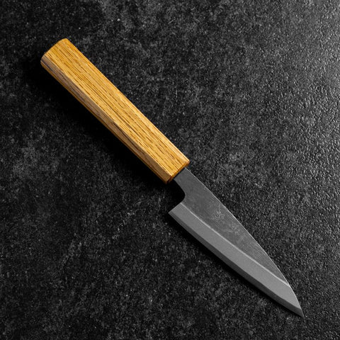 Kaisaki White Steel #2 Kurouchi Eichenholz Griff 105mm-[Musashi]-[Japan-Küchenmesser]