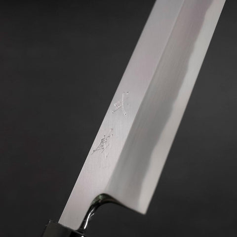 Kama Usuba White Steel #2 Kasumi Büffelhorn und Magnolienholz Griff 225mm-[Musashi]-[Japan-Küchenmesser]