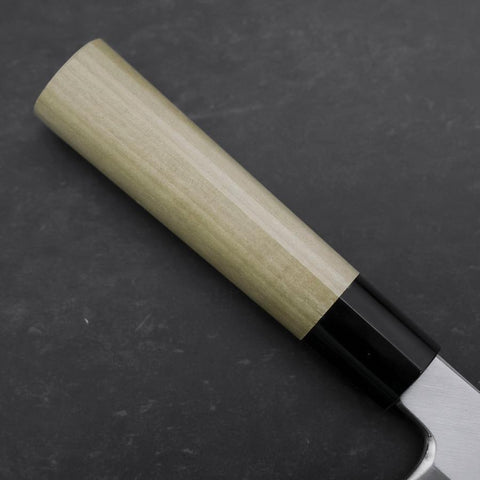 Kama Usuba White Steel #2 Kasumi Büffelhorn und Magnolienholz Griff 225mm-[Musashi]-[Japan-Küchenmesser]