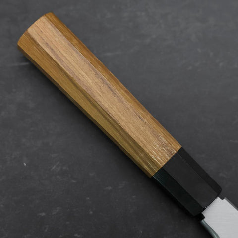 Kama Usuba White Steel #2 Kasumi Büffelhorn und Teakholz Griff 240mm-[Musashi]-[Japan-Küchenmesser]