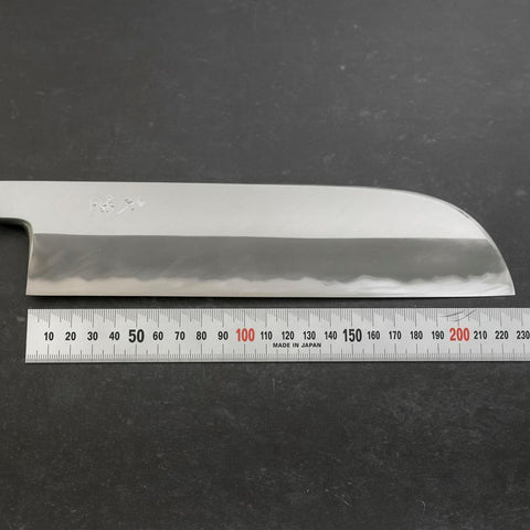 Kama Usuba White Steel #2 Kasumi Büffelhorn und Teakholz Griff 240mm-[Musashi]-[Japan-Küchenmesser]