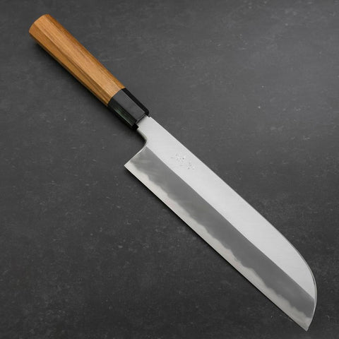 Kama Usuba White Steel #2 Kasumi Büffelhorn und Teakholz Griff 240mm-[Musashi]-[Japan-Küchenmesser]