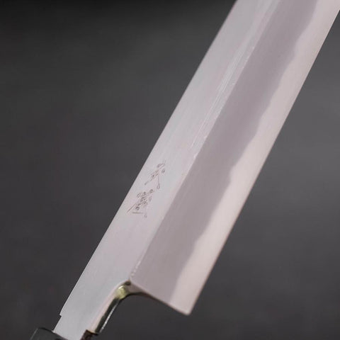 Kama Usuba White Steel #1 Kagami Büffelhorn und Walnuss Griff 240mm-[Musashi]-[Japan-Küchenmesser]