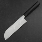 Kama Usuba White steel #2 Kasumi Chokin Phoenix-Sakura Büffelhorn und Ebenholz Griff 180mm-[Musashi]-[Japan-Küchenmesser]