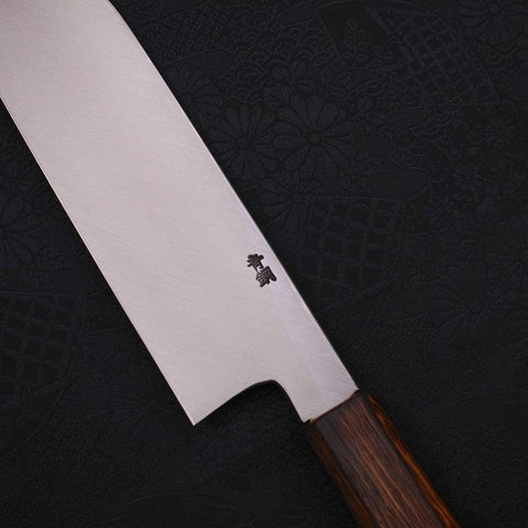 Kama Usuba(Kansai) Blue Steel #2 Kasumi Sumi Urushi Griff 180mm-[Musashi]-[Japan-Küchenmesser]