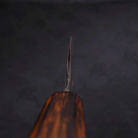 Kama Usuba(Kansai) Blue Steel #2 Kasumi Sumi Urushi Griff 180mm-[Musashi]-[Japan-Küchenmesser]