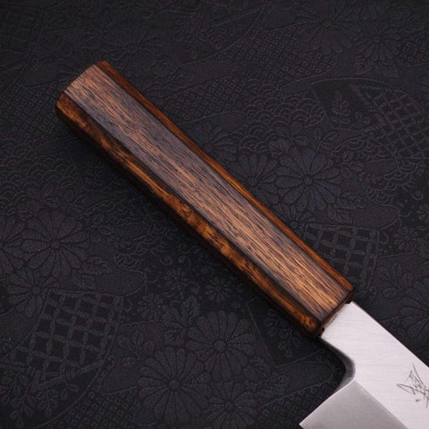 Kama Usuba(Kansai) Blue Steel #2 Kasumi Sumi Urushi Griff 180mm-[Musashi]-[Japan-Küchenmesser]