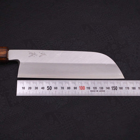 Kama Usuba(Kansai) Blue Steel #2 Kasumi Sumi Urushi Griff 180mm-[Musashi]-[Japan-Küchenmesser]