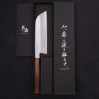 Kama Usuba(Kansai) Blue Steel #2 Kasumi Sumi Urushi Griff 180mm-[Musashi]-[Japan-Küchenmesser]