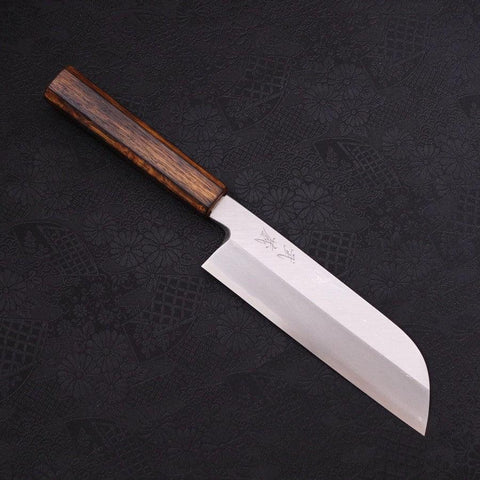 Kama Usuba(Kansai) Blue Steel #2 Kasumi Sumi Urushi Griff 180mm-[Musashi]-[Japan-Küchenmesser]