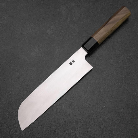 Kama Usuba(Kansai) Silver Steel #3 Kasumi Walnussholz Griff 200mm-[Musashi]-[Japan-Küchenmesser]