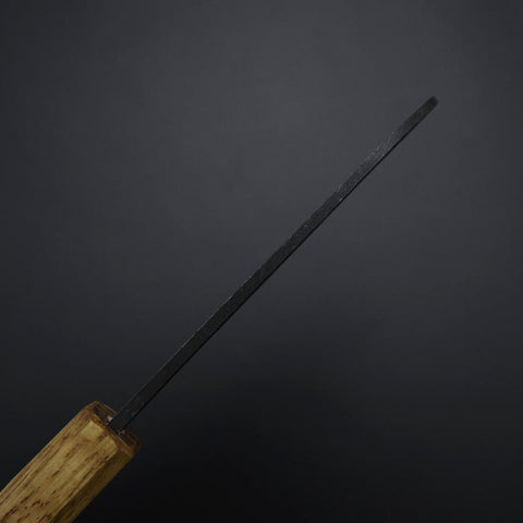 Kawamuki White Steel #1 Kurouchi Yaki Urushi Griff 100mm-[Musashi]-[Japan-Küchenmesser]