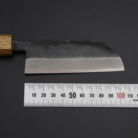 Kawamuki White Steel #1 Kurouchi Yaki Urushi Griff 100mm-[Musashi]-[Japan-Küchenmesser]