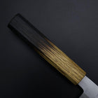 Kawamuki White Steel #1 Poliert Yaki Urushi Griff 110mm-[Musashi]-[Japan-Küchenmesser]