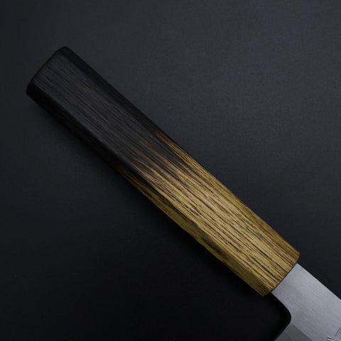 Kawamuki White Steel #1 Poliert Yaki Urushi Griff 110mm-[Musashi]-[Japan-Küchenmesser]