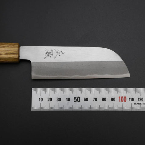 Kawamuki White Steel #1 Poliert Yaki Urushi Griff 110mm-[Musashi]-[Japan-Küchenmesser]