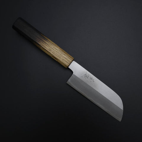 Kawamuki White Steel #1 Poliert Yaki Urushi Griff 110mm-[Musashi]-[Japan-Küchenmesser]