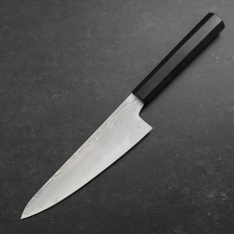 Kengata Petty VG-10 Damast Eschenholz Griff 145mm-[Musashi]-[Japan-Küchenmesser]