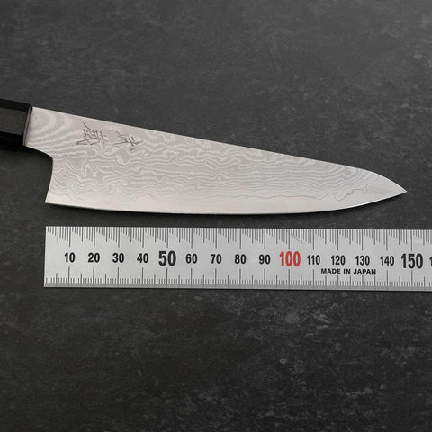Kengata Petty VG-10 Damast Eschenholz Griff 145mm-[Musashi]-[Japan-Küchenmesser]