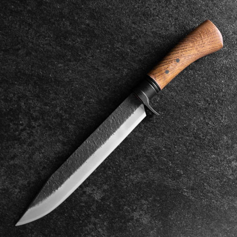 Kennata Blue Steel #2 Kurouchi Damast Walnussholz Griff 210mm-[Musashi]-[Japan-Küchenmesser]