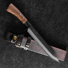 Kennata Blue Steel #2 Kurouchi Damast Walnussholz Griff 210mm-[Musashi]-[Japan-Küchenmesser]