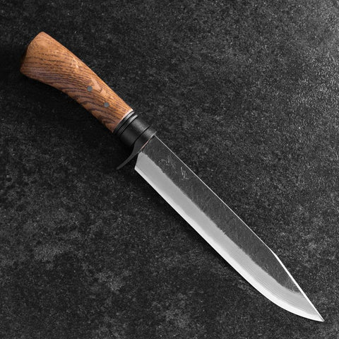 Kennata Blue Steel #2 Kurouchi Damast Walnussholz Griff 210mm-[Musashi]-[Japan-Küchenmesser]